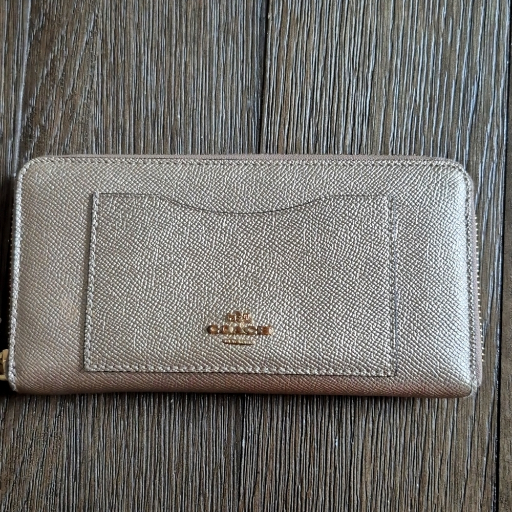 Rose Gold Coach Wallet/Checkbook